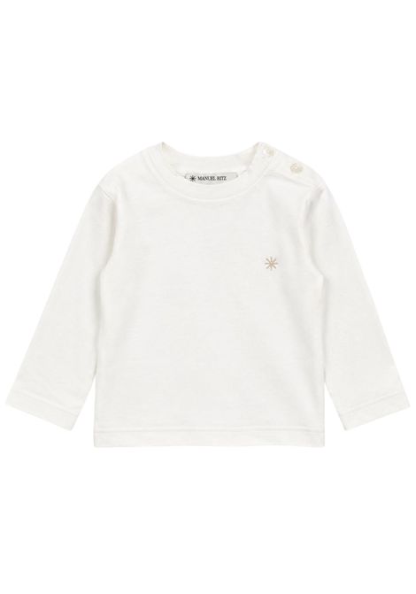 White cotton baby T-shirt Manuel Ritz | 4397BIANCO